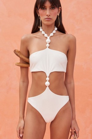 Cult Gaia Caitriona One Piece Body Bianche | 518OLDYHS