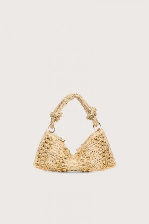 Cult Gaia Hera Nano Borsa a Tracolla Beige | 083TOLHYJ